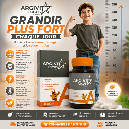 Argivit Focus™ Croissance, concentration et énergie
