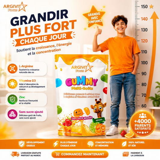 ARGIVIT GUMMIES™ La façon la plus délicieuse de soutenir la croissance